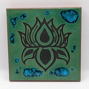 Vintage Handmade “Love” 6” Square Tile Trivet Art - Made in USA by Square Heat